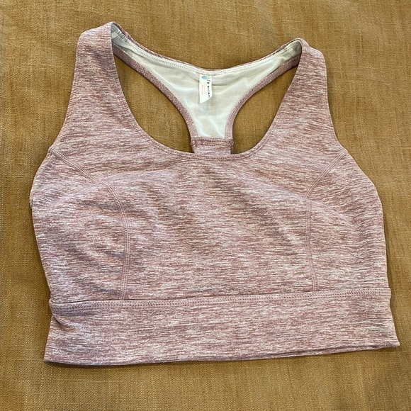 Free People Movement heather pink cross back sports bra - Picture 1 of 5